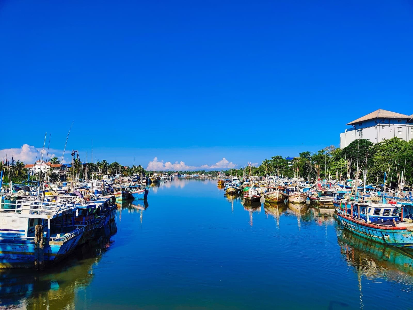 Negombo lagoon at first light. Twenty minutes from the airport, where most trips begin and end.